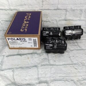 Polaris IPLD500-3 Black Insulated Multi-Tap Connector 500 MCM-4 AWG 600V Qty 3
